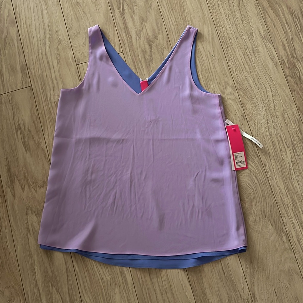 NWT Lilly Pulitzer Reversible Florin Top in Purple Haze XS